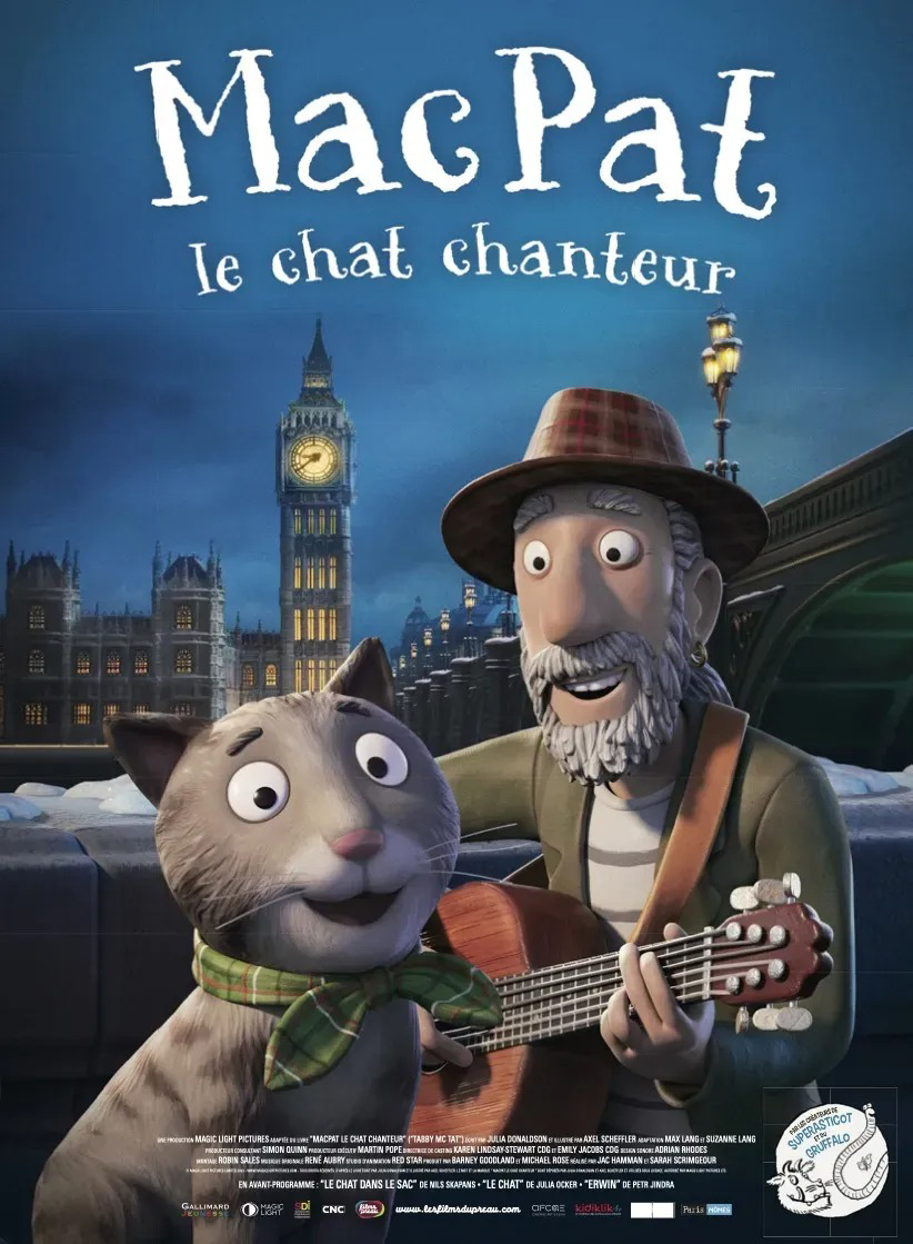 Affiche film MacPat le chat chanteur