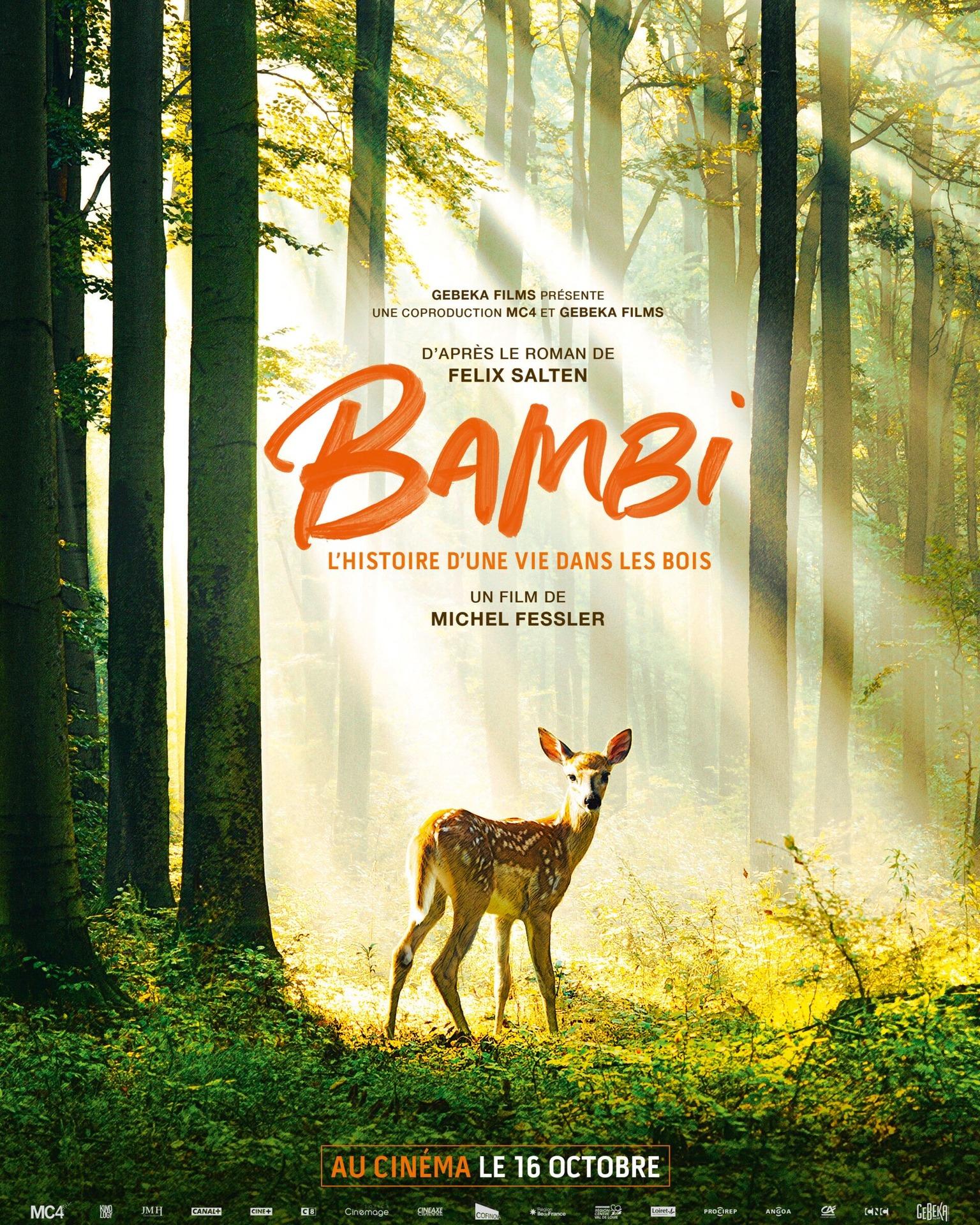 Affiche film Bambi, l’histoire d’une vie dans les bois