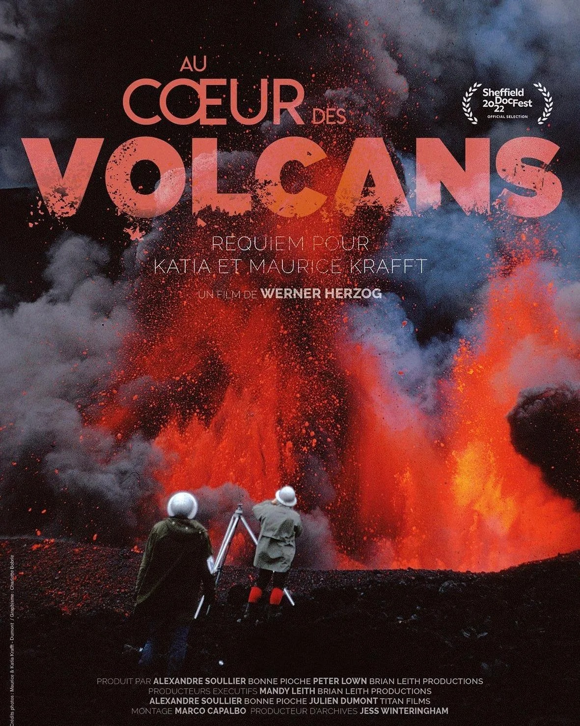 Affiche film Au cœur des volcans : Requiem pour Katia et Maurice Krafft